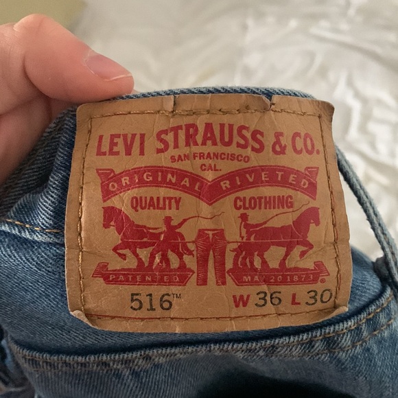 levi’s 516 vintage jeans waist 36” length 30” - Picture 3 of 4